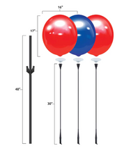 Load image into Gallery viewer, BalloonBobber® 3-Balloon Cluster Pole Kit with Brackets with Screws & Bands