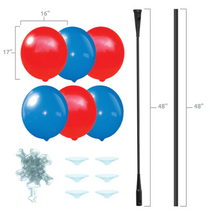 Load image into Gallery viewer, BalloonBobber® 6-Balloon Cluster Pole Kit with Ground Mount