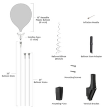 Load image into Gallery viewer, PermaShine® 3-Balloon Bouquet Upright Bracket Kit