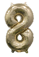 Load image into Gallery viewer, 55445 Ellie's Glazed Gold Number "8" 32in