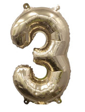Load image into Gallery viewer, 55440 Ellie's Glazed Gold Number "3" 32in