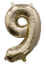 Load image into Gallery viewer, 55446 Ellie's Glazed Gold Number "9" 32in