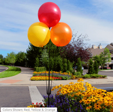 Load image into Gallery viewer, BalloonBobber® 3-Balloon Cluster Pole Kit with Ground Mount