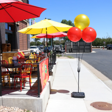 Load image into Gallery viewer, Reusable 3-Balloon Cluster Pole Kit with Weighted Base Single Stand