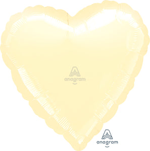 12801 Jumbo Heart XL Metallic Pearl Ivory