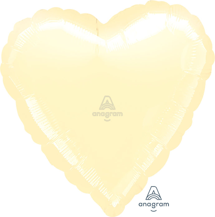 12801 Jumbo Heart XL Metallic Pearl Ivory