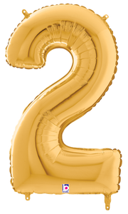18842GP Number 2 Gold 28" Megaloon