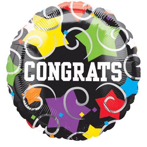 13567 Congrats Stars & Swirls