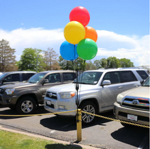 Load image into Gallery viewer, BalloonBobber® 5-Balloon Cluster Pole Kit with Brackets with Screws &amp; Bands
