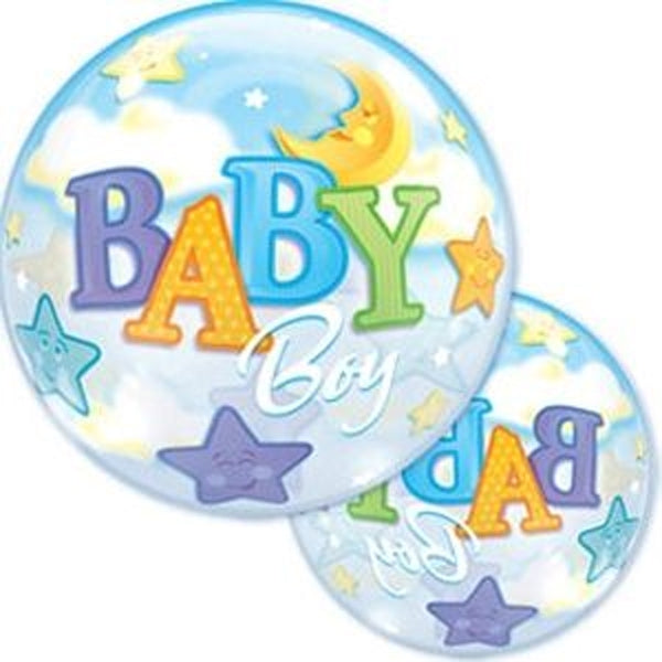 23597 Baby Boy Moon & Stars