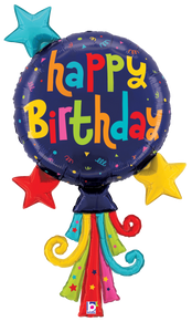 25357 Balloon Streamers Birthday
