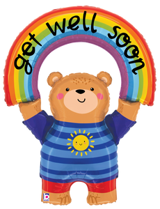 25373 Get Well Rainbow Bear
