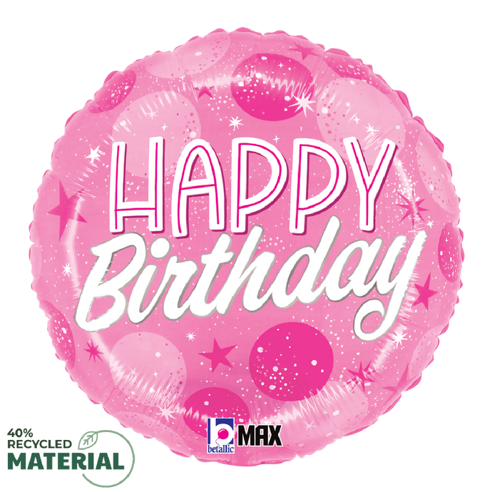 26457 Birthday Pink Sparkle Dots
