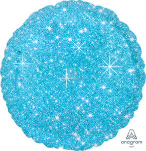 32651 Faux Sparkle Blue Round