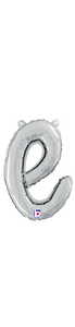 34705SP Script Letter "e" Silver