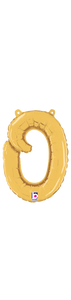 34715GP Script Letter "o" Gold