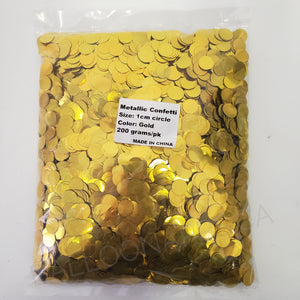 2.3cm Metallic Confetti - Gold