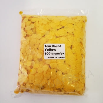 Round Tissue Paper Confetti - Yellow