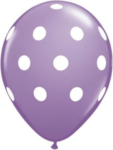 304525L Spring Lilac Big Polka Dots 11" Round