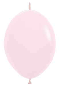 54174 Pastel Matte Pink 12" Link-O-Loon Balloons