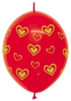 54213 Gold Hearts Fashion Red 12