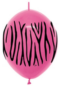 54892 Zebra Deluxe Fuchsia 12" LINK-O-LOON®