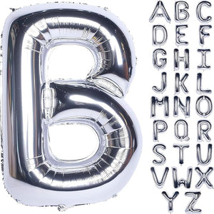 40" Lucky Foil Letter B Silver