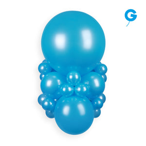153552 Gemar Metallic Light Blue 19" Round (25ct)
