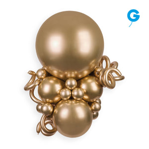 128857 Gemar Shiny Gold 13" Round (25ct)