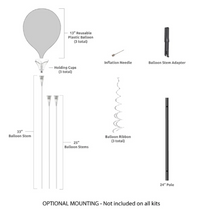 Load image into Gallery viewer, PermaShine® 3-Balloon Bouquet Short Pole Kit
