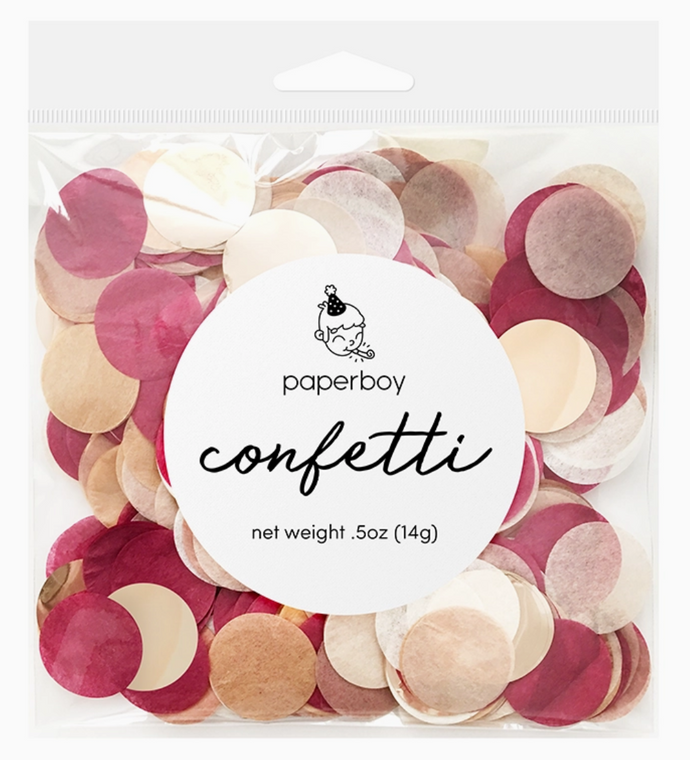 Confetti - Burgundy & Rose Gold