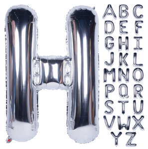 40" Lucky Foil Letter H Silver