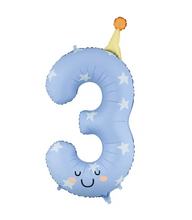 Load image into Gallery viewer, FB411T-3 Number "3" Blue
