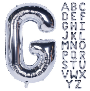 40" Lucky Foil Letter G Silver