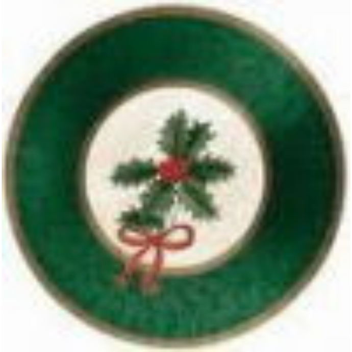 549903 Metallic Holly Plates