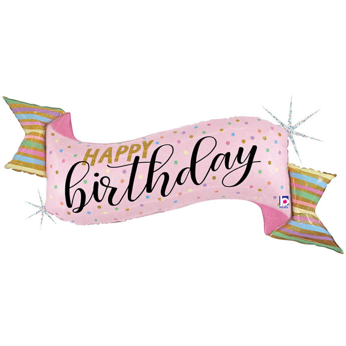 25367 Pastel Birthday Banner