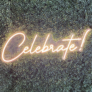 Celebrate! Neon Sign Rental