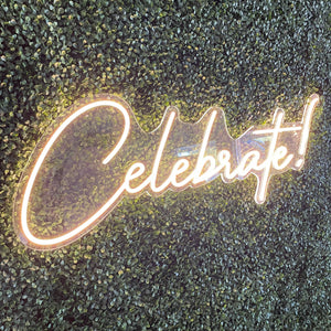 Celebrate! Neon Sign Rental