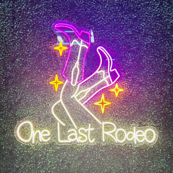 One Last Rodeo Neon Sign Rental