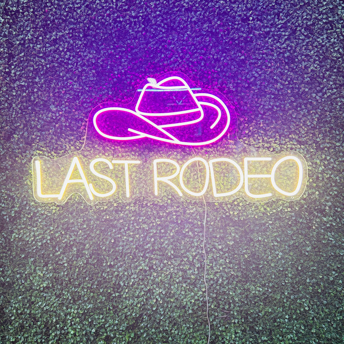 Last Rodeo Neon Sign Rental