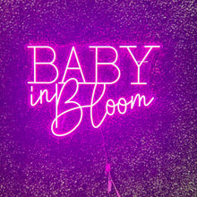 Load image into Gallery viewer, Baby in Bloom Pink Neon Sign Rental
