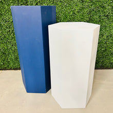 Load image into Gallery viewer, Blue Hexagon Plinth Duo Rental
