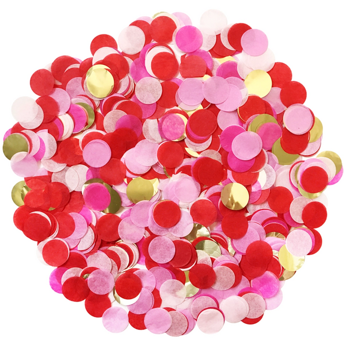 Bulk Confetti - Valentine's / Red Pink & Gold