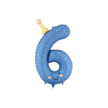 Load image into Gallery viewer, FB411T-6 Number "6" Blue
