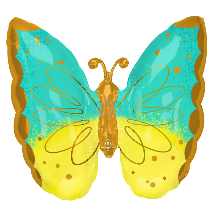 42790 Mint & Yellow Butterfly