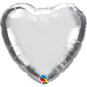 22464 9" Heart - Silver