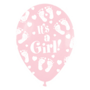 53384 It's A Girl Footprint 11" Round