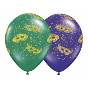 86291 Mardi Gras Masks 11" Round