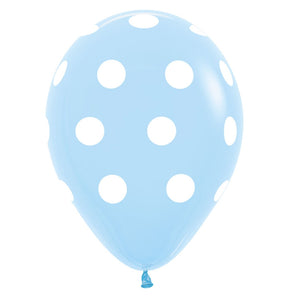 53311 Polka Dots Blue 11" Round