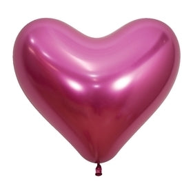 55341 Reflex Fuchsia 14" Heart (50ct)